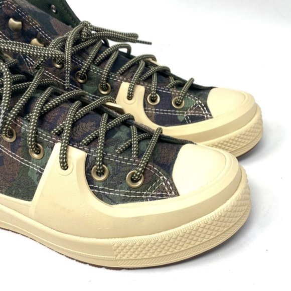 Converse Chuck Construct Black Joy Platform Shoes Grassy Jacquard Men’s A05308C - Picture 6 of 10